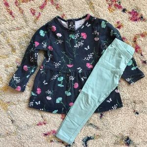 Carter’s 2t floral matching set